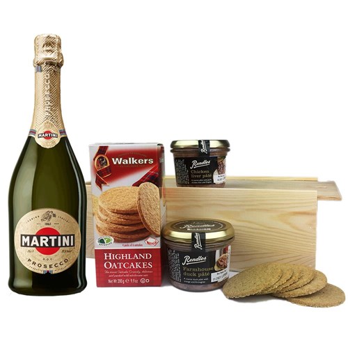 Martini Prosecco DOC NV 75cl And Pate Gift Box